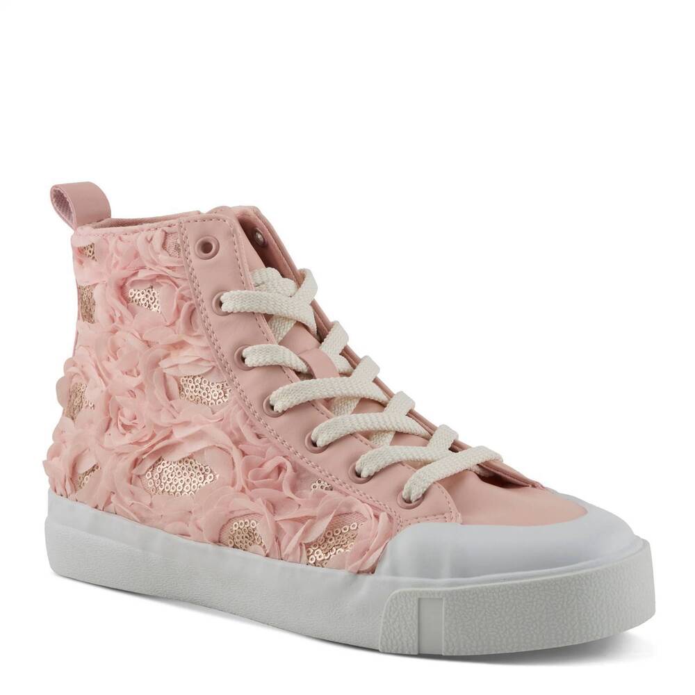 NEW PATRIZIA women's hastings hi-top sneaker shoes in pink hastings